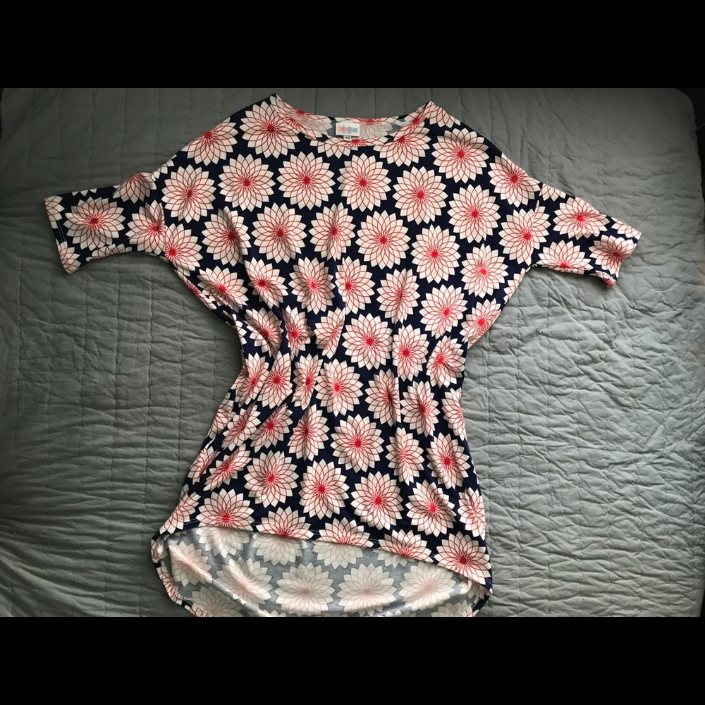 Lularoe Irma XS NWOT Red, White, Blue